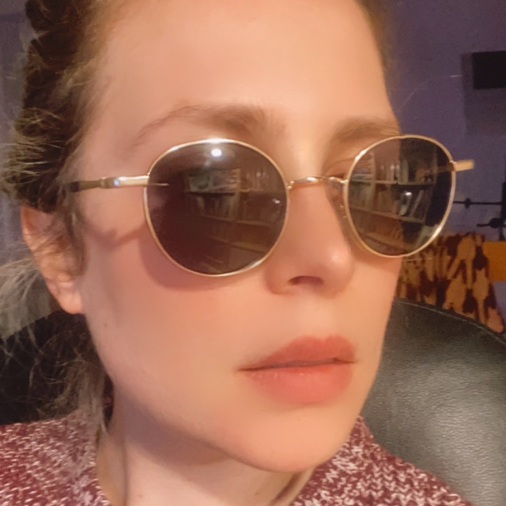 Ray-ban inspired round metal sunglasses